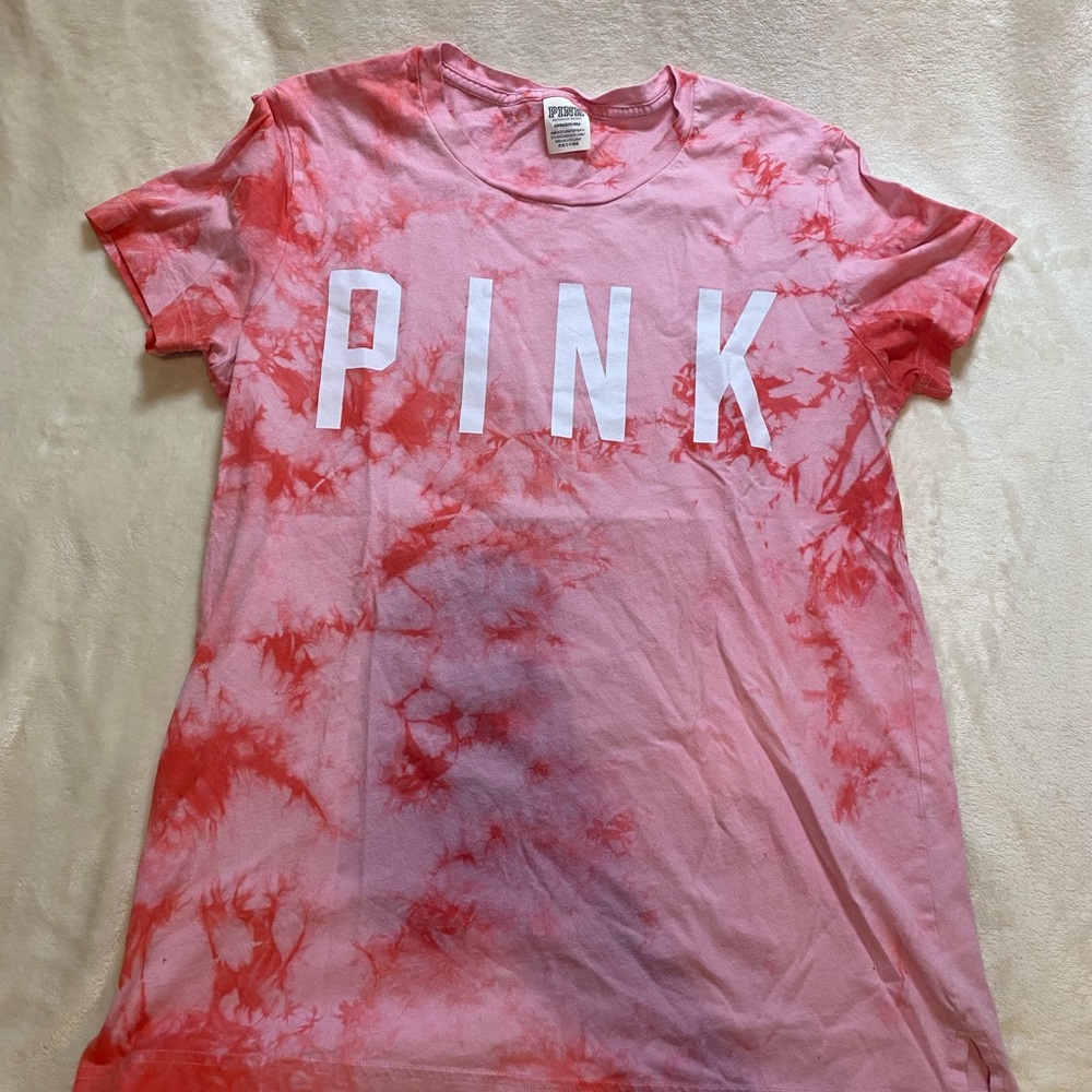 PINK tie dye t-shirt.
